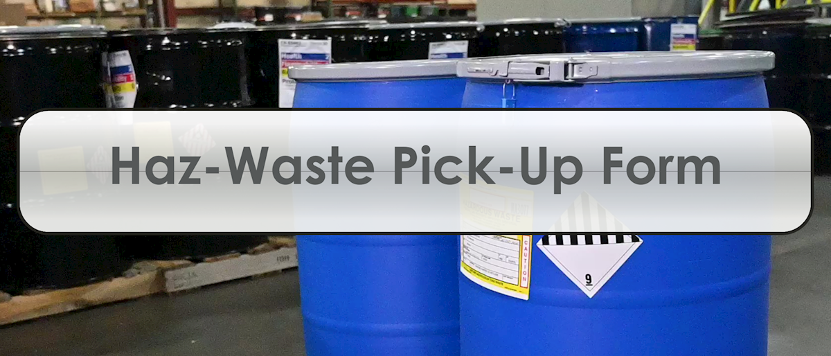 Haz-Waste Pick-Up Fprm